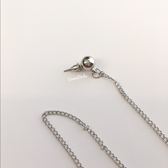 💥3for$28 New Unique Choker Collar Spring Necklace with Attached Earring - Picture 4 of 12